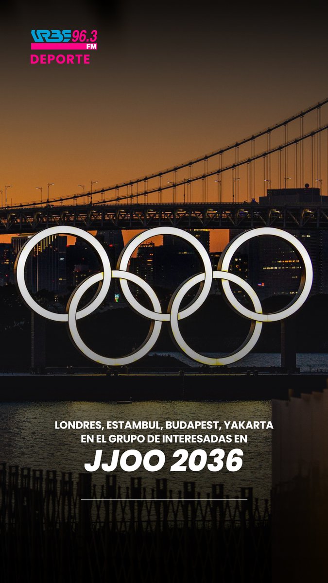 Londres, Estambul, Budapest, Yakarta en el grupo de interesadas en JJOO 2036 urbe963fm.com/node/4618 

#urbenoticias #24Septiembre  #jjoo