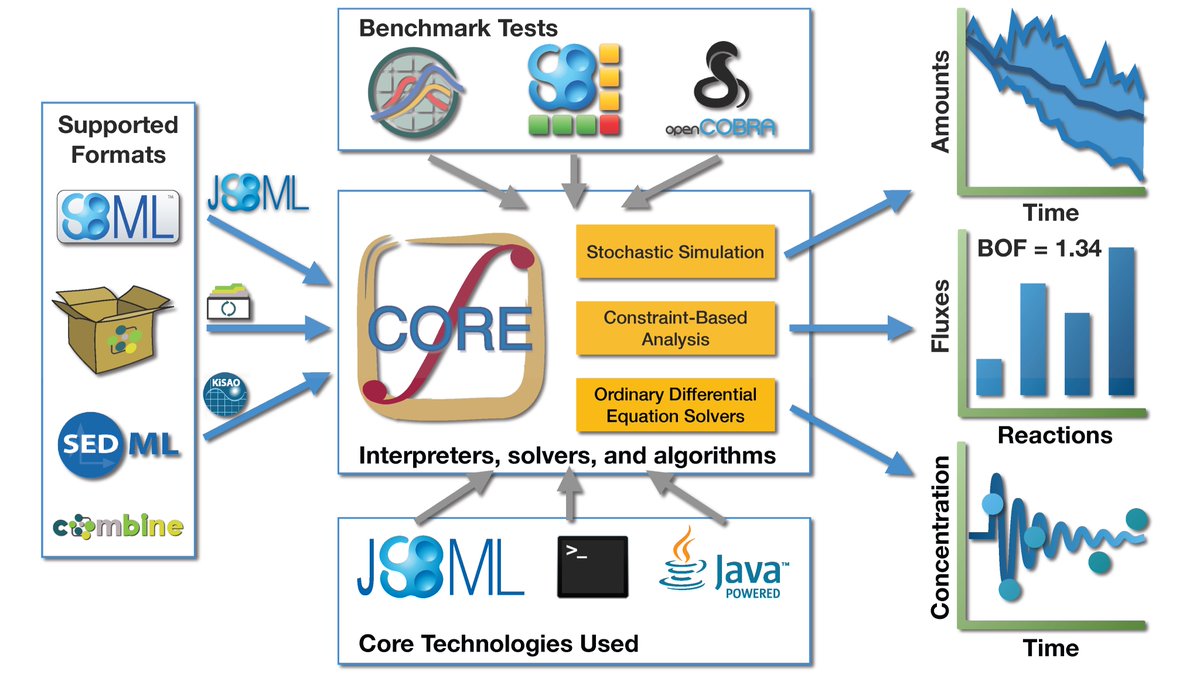 DraegerLab's tweet photo. Simulating models in biology is easy with #SBSCL for constraint-based analysis, stochastic simulation, and ordinary differential equation systems. It runs on any #Java VM, is benchmarked on official test cases, and supports various standard formats.
☞ https://t.co/FRwRrbIHFW https://t.co/XSlH0DWumZ