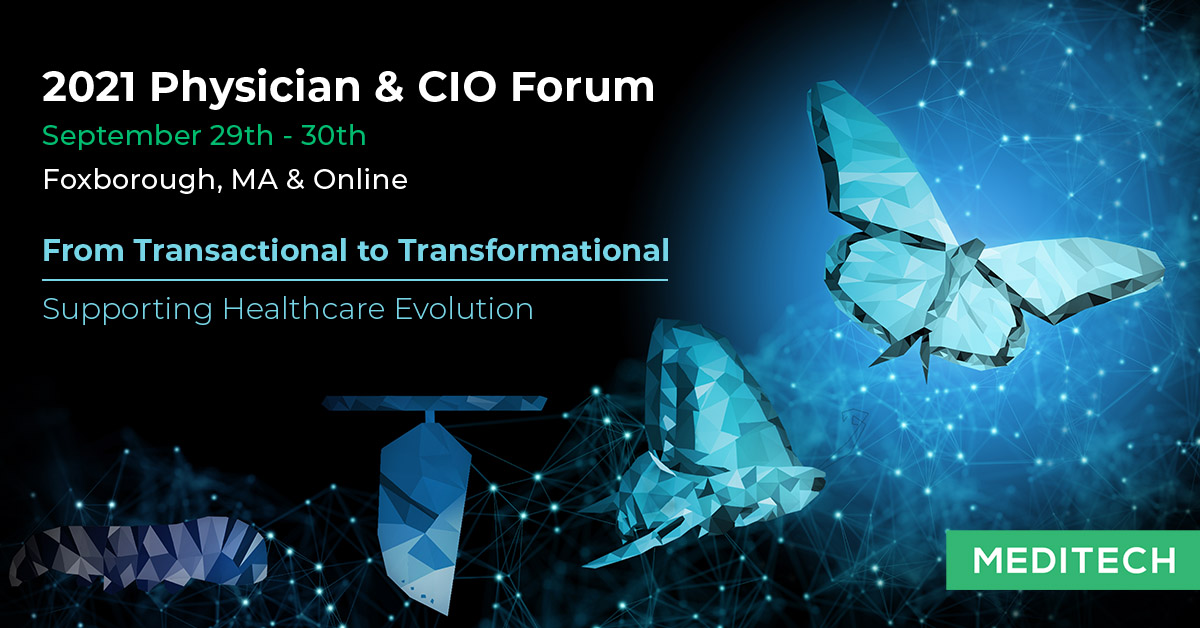 MEDITECH's tweet photo. Join @CommonWell Health Alliance’s Executive Director Paul Wilder at the upcoming #MDCIOForum Session 8 on Thurs, Sept 30
"Health Data Interoperability at National Scale" (CIO Track)
Register today! https://t.co/6ZYJsieTB1 https://t.co/lpLcc3rBLp