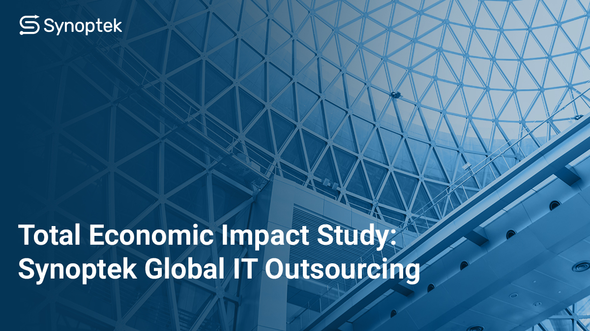 Synoptek's tweet image. Here&apos;s the Total Economic Impact of #Synoptek #globalIToutsourcing, as established by #Forrester in this #TEIstudy snptk.co/3zoIsSW