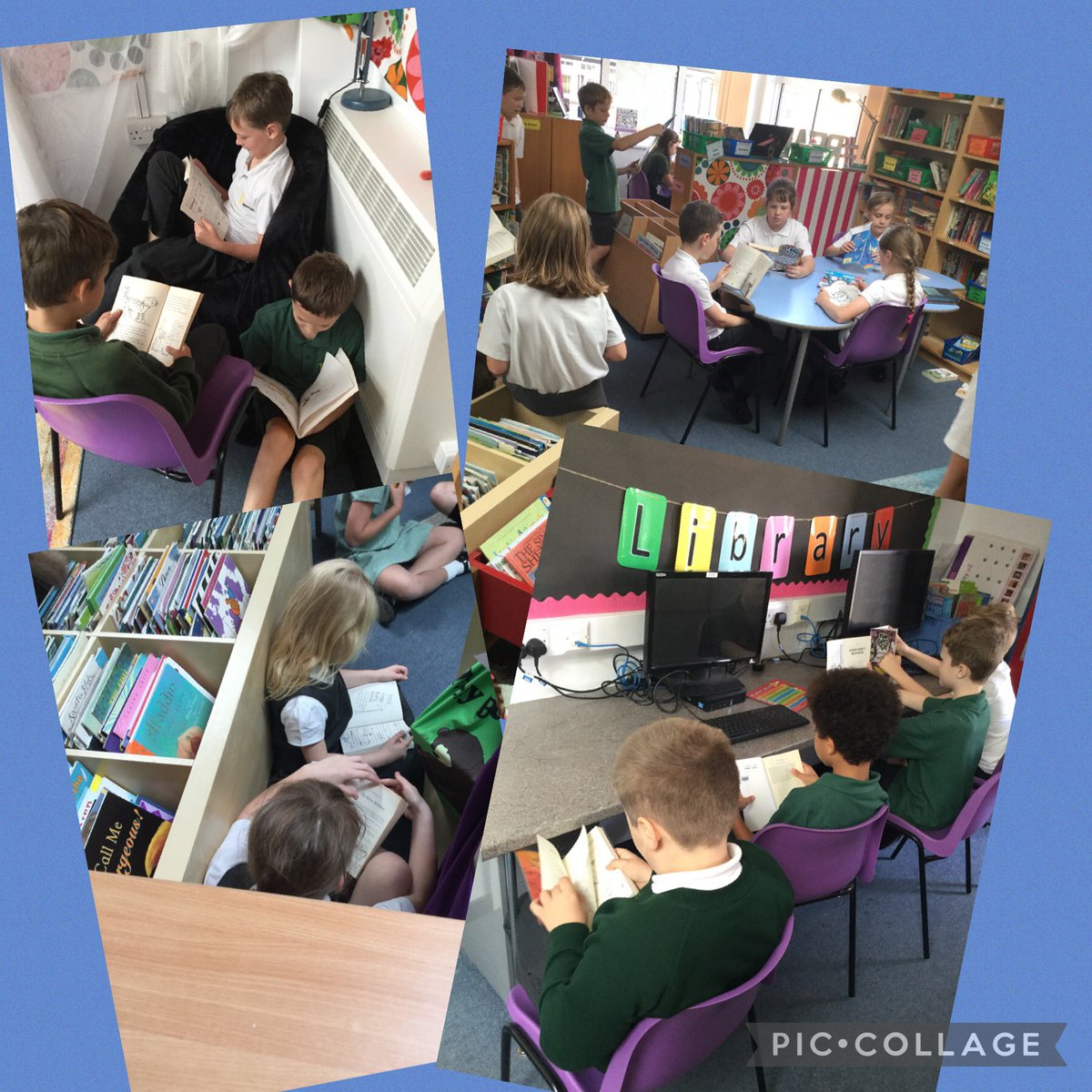TickfordPark's tweet photo. Turquoise loved visiting the school library today! #TP4reading #TPTurquoise https://t.co/42XgGXKkdD