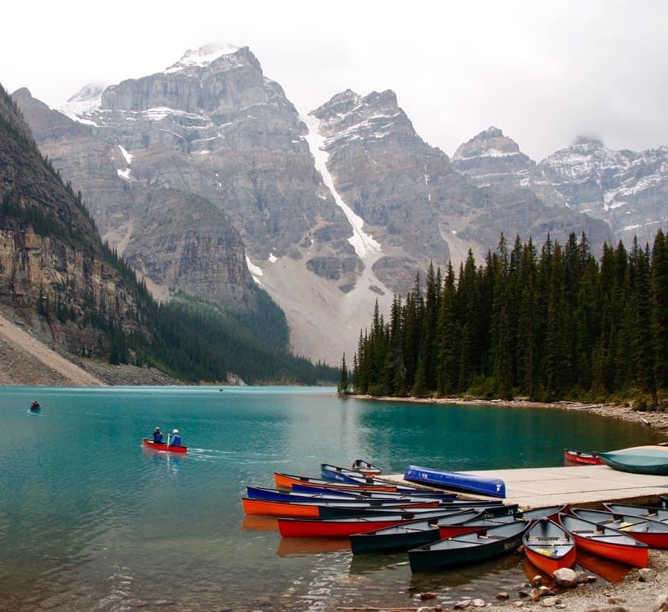 mkhirji's tweet photo. Colours On Moraine Lake - *|https://t.co/Ci9puzrPbD|* "Colours On Moraine Lake" Oil Painting.  Another of the fabulous reference for painting provided by Linda Wilder on a FB page. The focus is on the colourful boats in the foreground. https://t.co/6l0mfSU7Cn