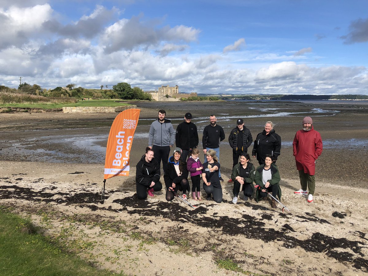 wildscotplace's tweet photo. Brilliant to meet the apprentice team from our partners @TheGlenmorangie today for #GreatBritishBeachClean @mcsuk. Overlooking Blackness Castle we recorded 6.5kg today & got to grips with the plastic problem with our litter timeline & quiz. #beachcleanready #oneocean https://t.co/01sJArQVrJ