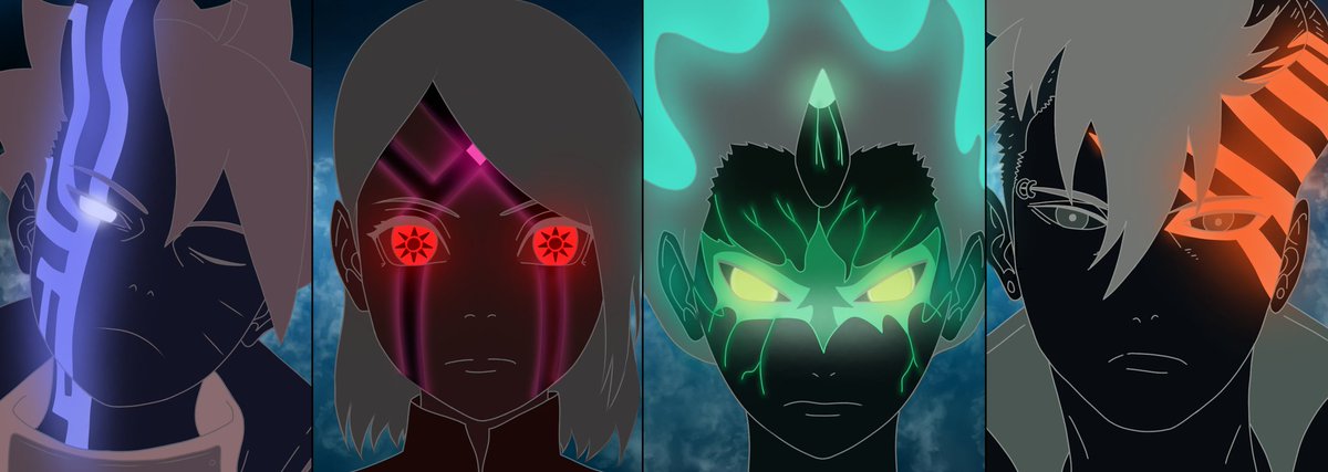 I really like the colors in the OP 9😍 Imagine how strong and powerful Team 7 will be in the future💫
#boruto #sarada #mitsuki #kawaki #team7 #BORUTO