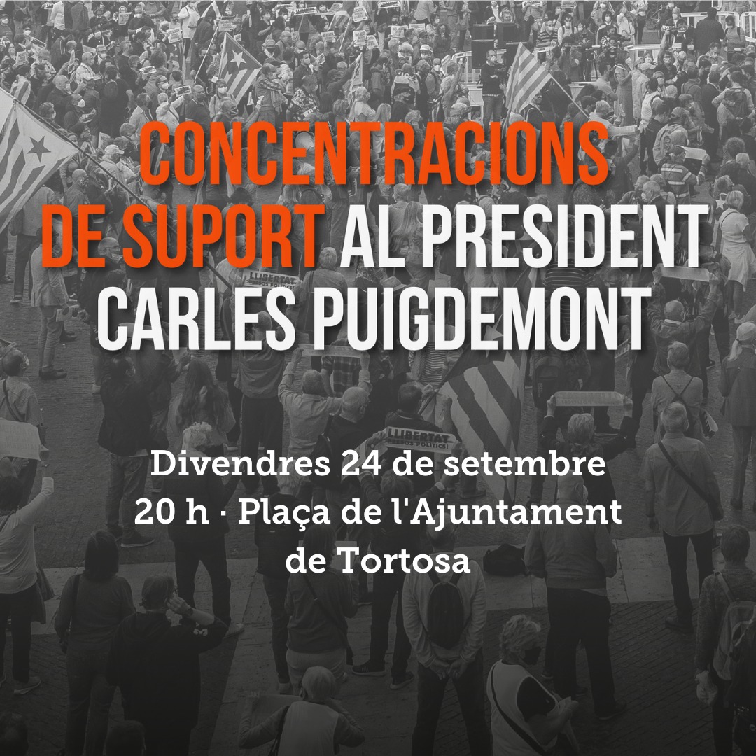 📢 Es mantenen les concentracions.
✊🏽 Resposta antirepresiva i independentista arreu de les #TerresdelEbre!

#FreePuigdemont #FreeThemAll 
#CarrerCarrerICarrer