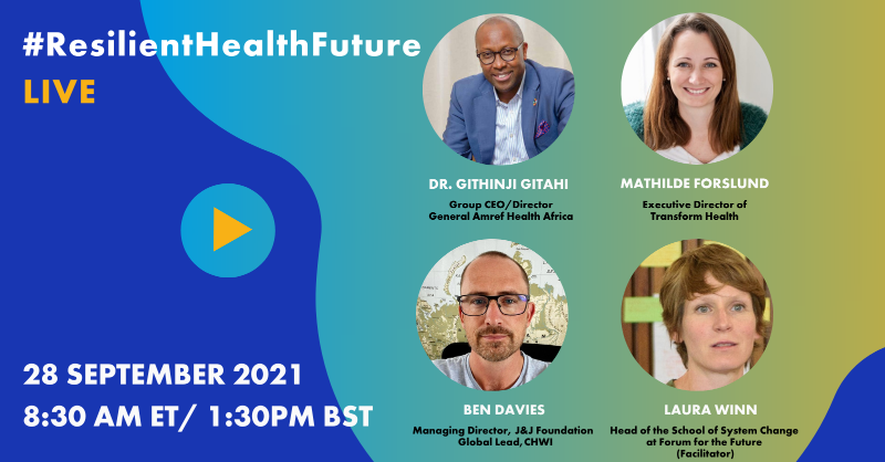Forum4theFuture's tweet photo. Join us as we explore lessons from the pandemic to create more proactive, responsive, equitable, and community-centered health systems.

Register now :https://t.co/uXHPta5wPA
@JNJGlobalHealth @daktari1 @mathildeforslun @laurachaosmilk
 #ResilientHealthFuture