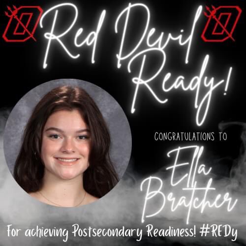 DigitalDevil1's tweet photo. Congratulations to these OHS Seniors who are #RedDevilREDy
These students have met the requirements for postsecondary readiness! #FILD https://t.co/7ofv3bYsPx