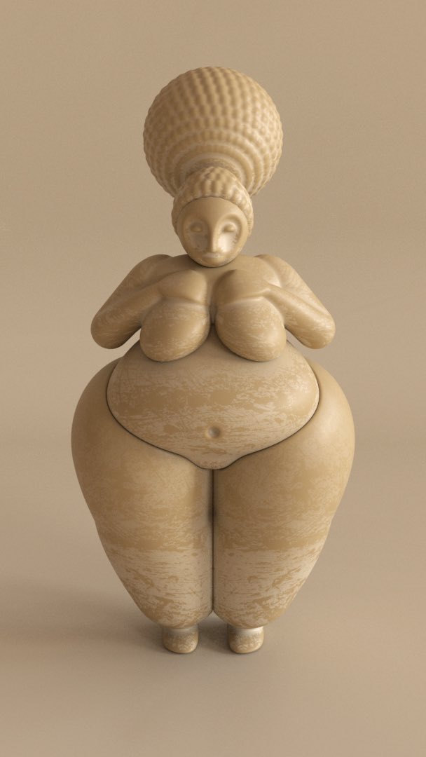 OrYogev's tweet photo. Venus of willendorf 2.0 #3d #3DModel #venusof willendorf https://t.co/U2HLQKngYr