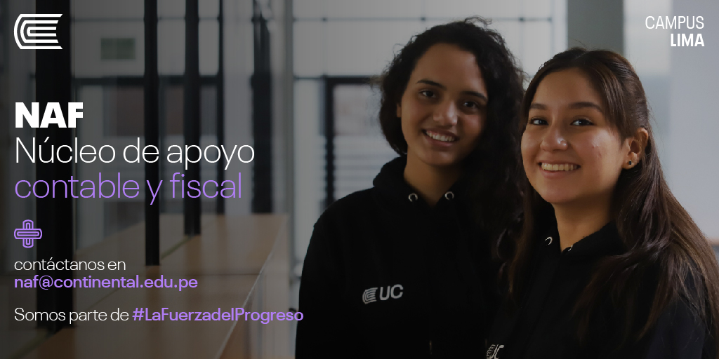 UContinental's tweet photo. 💪Somos un grupo de estudiantes del #CampusLima #UC, capacitados como Gestores NAF para orientarte y guiarte de manera gratuita en diferentes procesos tributarios y aduaneros. ¿Quieres saber más detalles sobre nuestra labor? 
🎯Ingresa aquí➡️https://t.co/ri8WzeQqFA https://t.co/Ktpn2PirJF