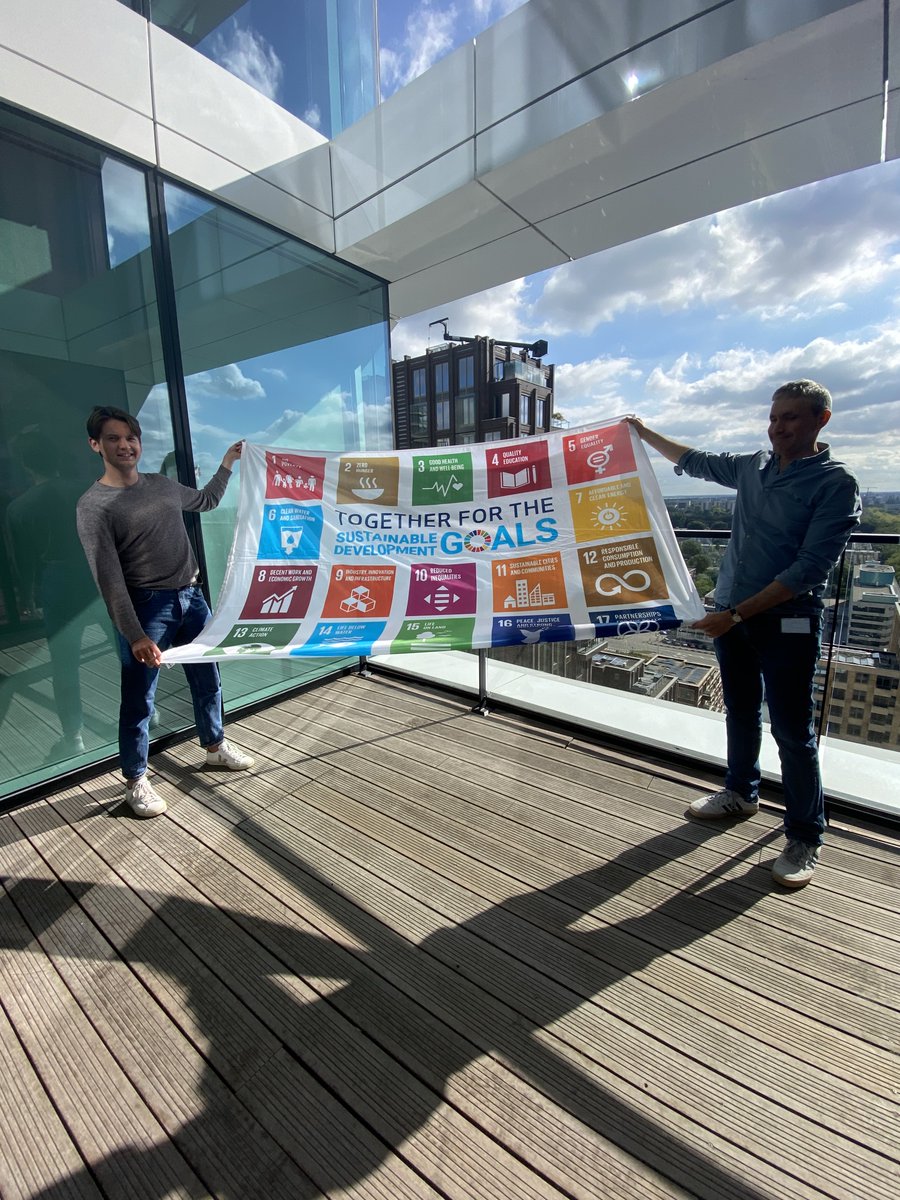 Leaseplan's tweet photo. We’re raising the #SDG flag! Are you? At LeasePlan we’re committed to a #BetterPlanet  🌎 this means #ClimateActionNow, #welfare, #endtopoverty, #bettereducation, #sustainability, and #genderequality 🙌

#togetherfortheSDGs #UnitingBusiness #TenPrinciples #ESG #SDGActionDays https://t.co/kYrQsNNKpN