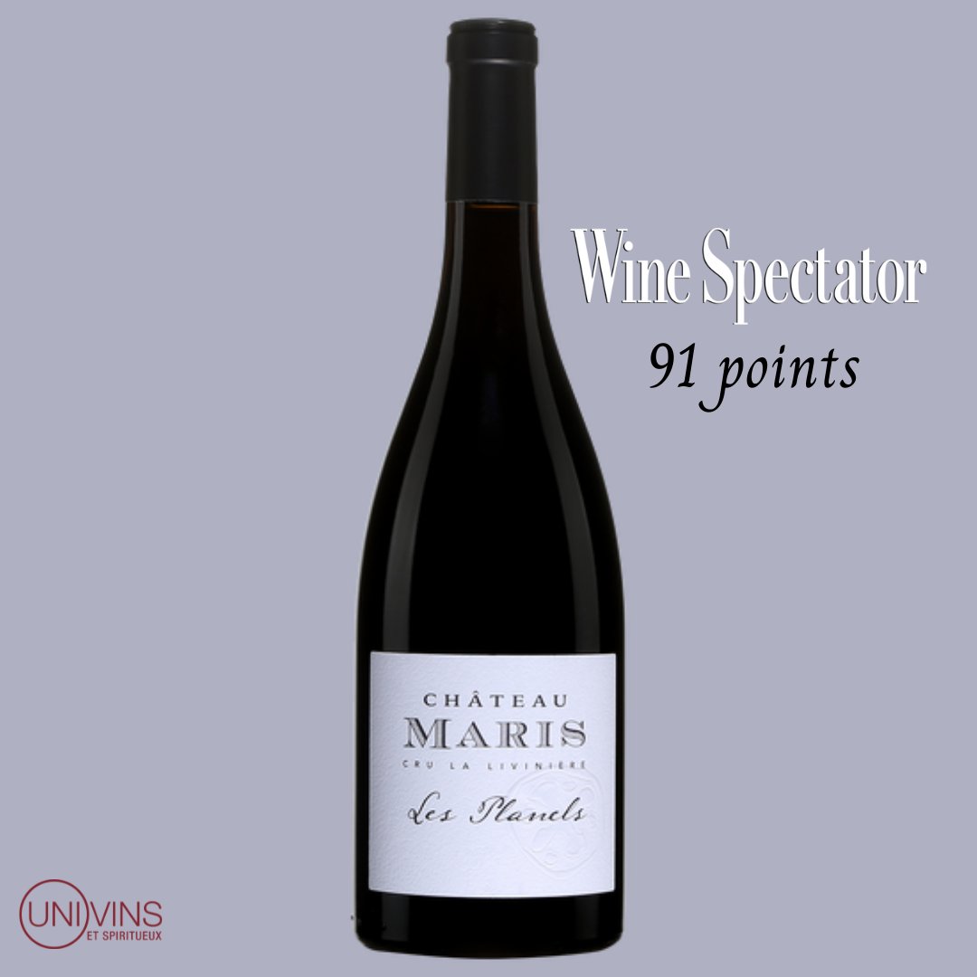 Univins & Spiritueux (@univins) on Twitter photo Congratulations to <a href="/ChateauMaris/">Chateau Maris</a> for obtaining 91 points for the Minervois La Livinière Les Planels 2018 by <a href="/winespectator/">Wine Spectator</a>!
Available at the <a href="/LaSAQ_officiel/">lasaq_officiel</a> 👉 bit.ly/3lOLV8A Congratulations to <a href="/ChateauMaris/">Chateau Maris</a> for obtaining 91 points for the Minervois La Livinière Les Planels 2018 by <a href="/winespectator/">Wine Spectator</a>!
Available at the <a href="/LaSAQ_officiel/">lasaq_officiel</a> 👉 bit.ly/3lOLV8A