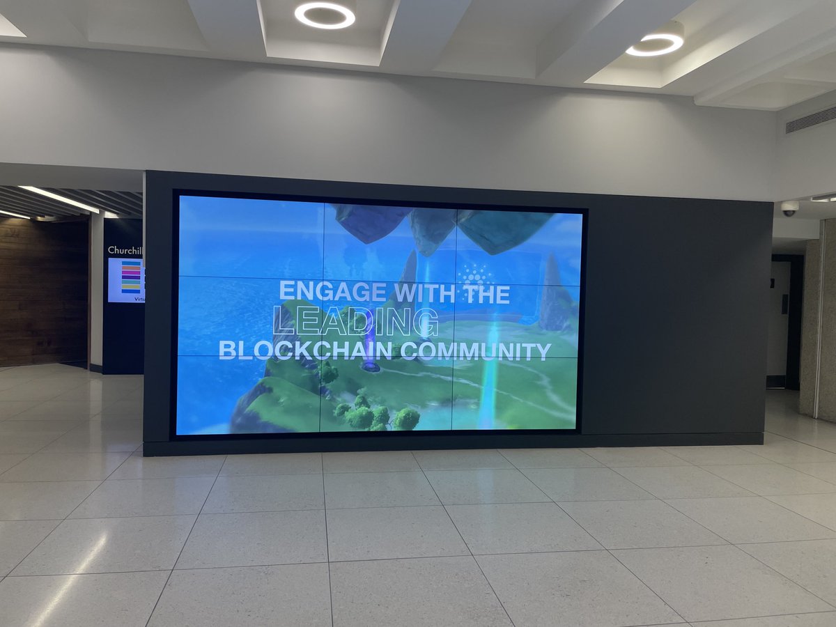 timbharrison's tweet photo. We’ve even hijacked the screen in the lobby…. #Cardanosummit2021 https://t.co/SLO1V9EWMM