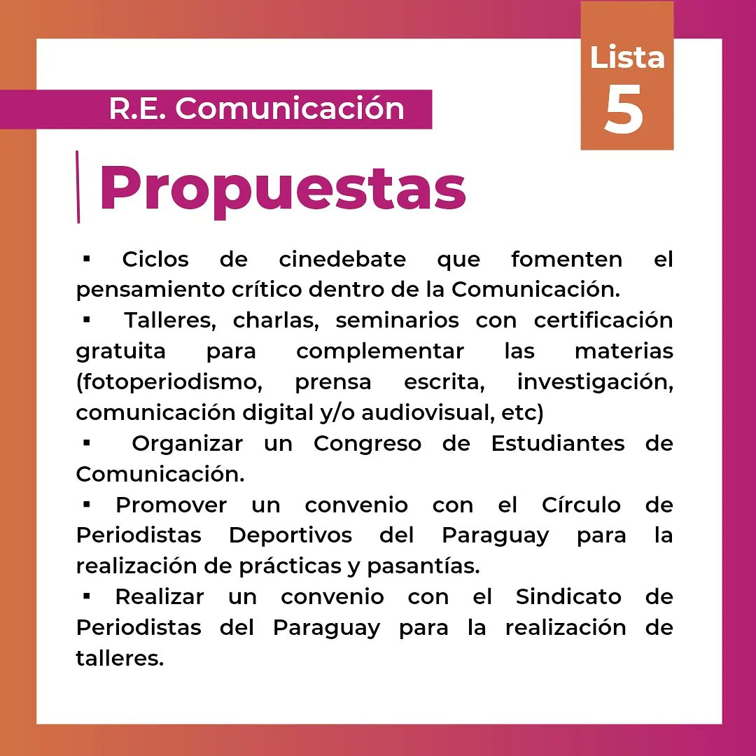Creemos_filouna's tweet photo. ➡️ Conocé a tus futuros  Repres de Carrera, que formarán parte de la Comisión Directiva del CEFFUNA 😎🔥

✅ Repre Titular: Larissa Silva
✅ Repre Titular: Oscar Llanes 
✅ Repre Suplente: Kimberly Coronel 
✅ Repre Suplente: Abraham Barrientos 

#CREEMOS #CEFFUNAPRESENTE https://t.co/rAZCtHlZMH