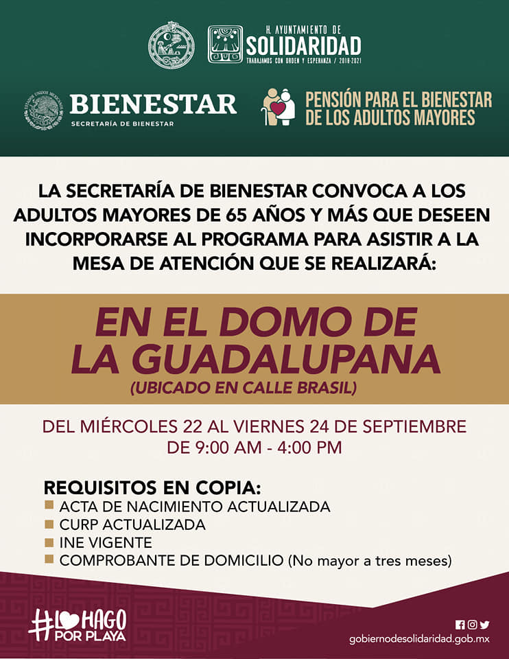 A través de la Secretaría de Bienestar te compartimos la siguiente información correspondiente a la incorporación del Programar de Pensiones.
Consulta los requisitos 👇