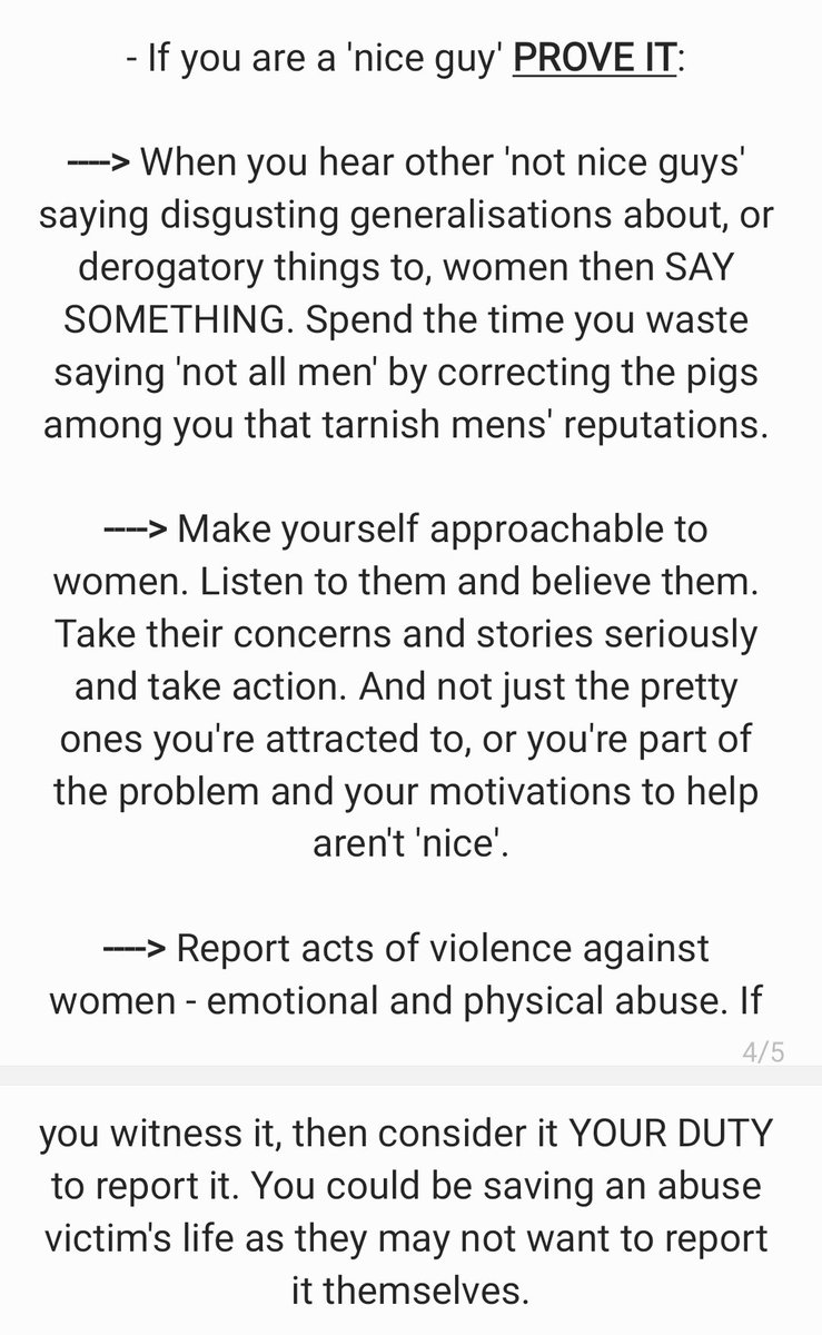 CanIjustsayy__'s tweet photo. Bored of seeing safety posters aimed at women for how THEY can KEEP THEMSELVES safe. 

It's the men murdering/assaulting them who are compromising their safety.

Here is a guide FOR MEN on how to keep women safer:

#SabinaNessa #GabbyPetito #BrianLaundrie #ViolenceAgainstWomen https://t.co/Y4DETB7ukF