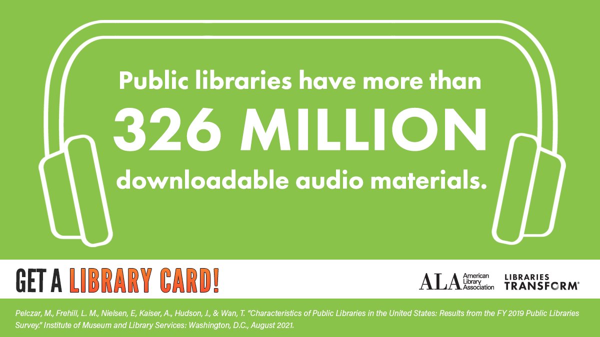 ILoveLibraries's tweet image. These days, you can read, listen, or even watch with your library card  — all from the comfort of your home. #LibraryCardSignUpMonth #LibrariesTransform