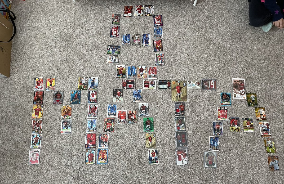 weelas57's tweet photo. My @juanmata8 trading card collection is coming along nicely. It’s amazing what you can do when you are not allowed out the house #Mata8 https://t.co/BRCkXsMbBF