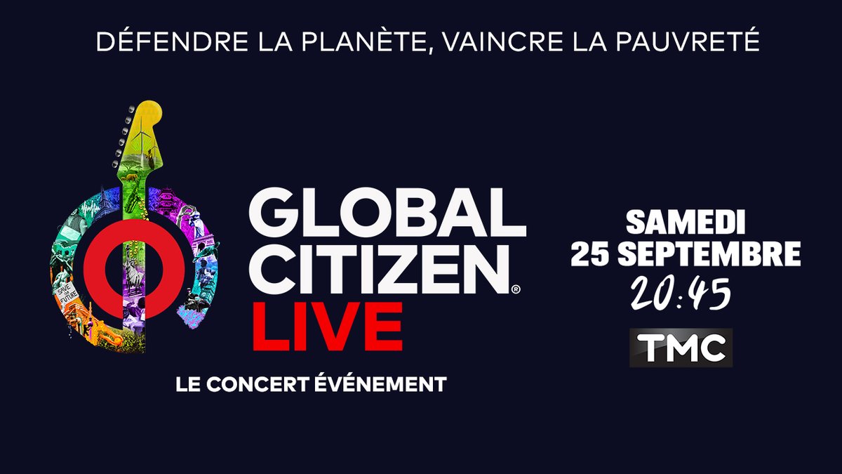 Rendez-vous demain soir 20h45 <a href="/TMCtv/">TMC</a> 

Concert Evénement #GLOBALCITIZENLIVE <a href="/GlblCtzn/">Global Citizen ⭕</a> depuis le Champ-de-Mars #Paris #TourEiffel

Avec #EltonJohn <a href="/edsheeran/">Ed Sheeran HQ</a> <a href="/QueensChristine/">Christine and the Queens</a> @dojacat <a href="/bep/">Black Eyed Peas</a> <a href="/CharliePuthFr_/">Charlie Puth France</a> #maneskin etc