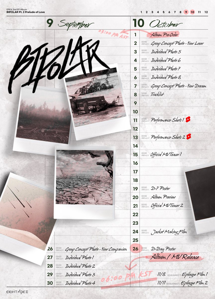 the_EPEX's tweet image. [📀]

EPEX 2nd EP Album BIPOLAR Pt. 2
사랑의 서 : Prelude of Love 
Promotion Scheduler

2021.10.26 6PM

#EPEX #이펙스 #Eight_Apex #사랑의서 #Prelude_of_Love