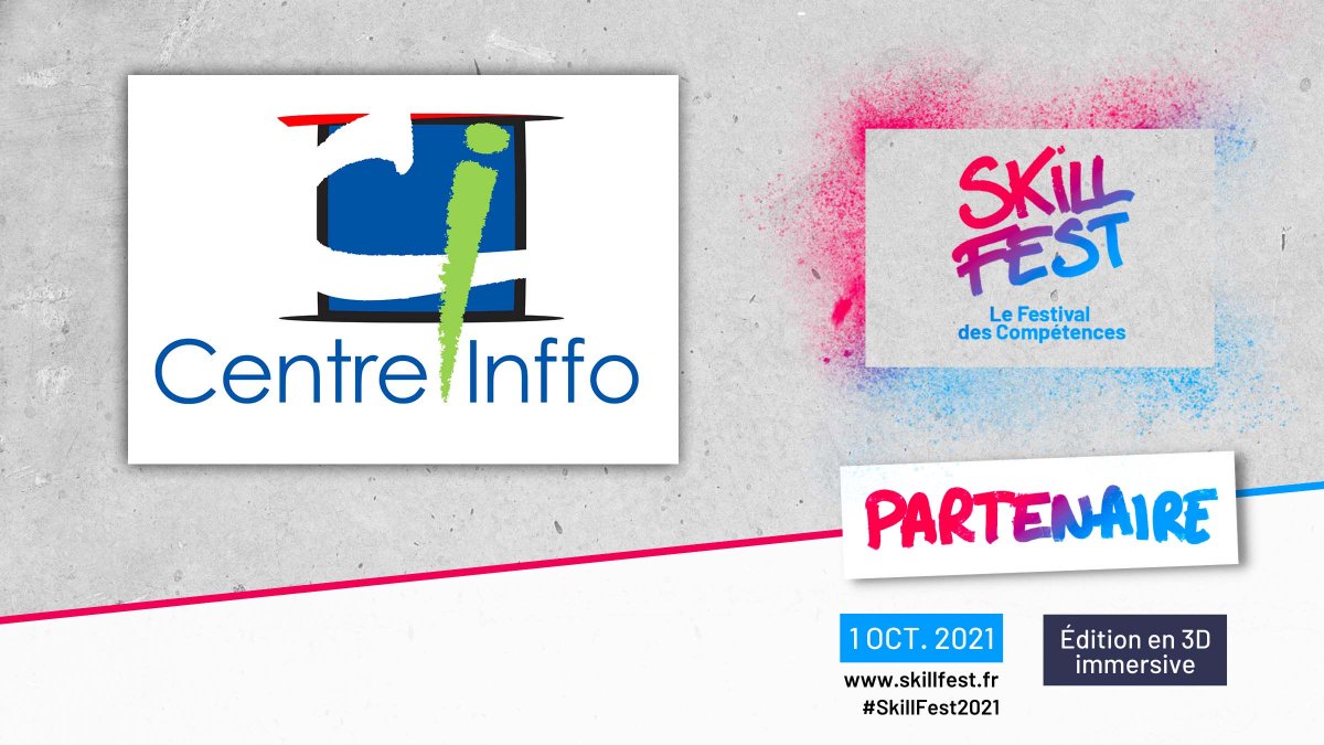 centreinffo's tweet photo. @centreinffo est partenaire de #SkillFest, le rendez-vous des acteurs du développement des compétences qui aura lieu le 1er octobre prochain.

✅ Venez nous rencontrer dans un format 3D immersif ! 

🗓️ Inscrivez-vous => https://t.co/ErbBRahRHE v/ @FedeFormPro_FFP #Formpro https://t.co/70kPGud255