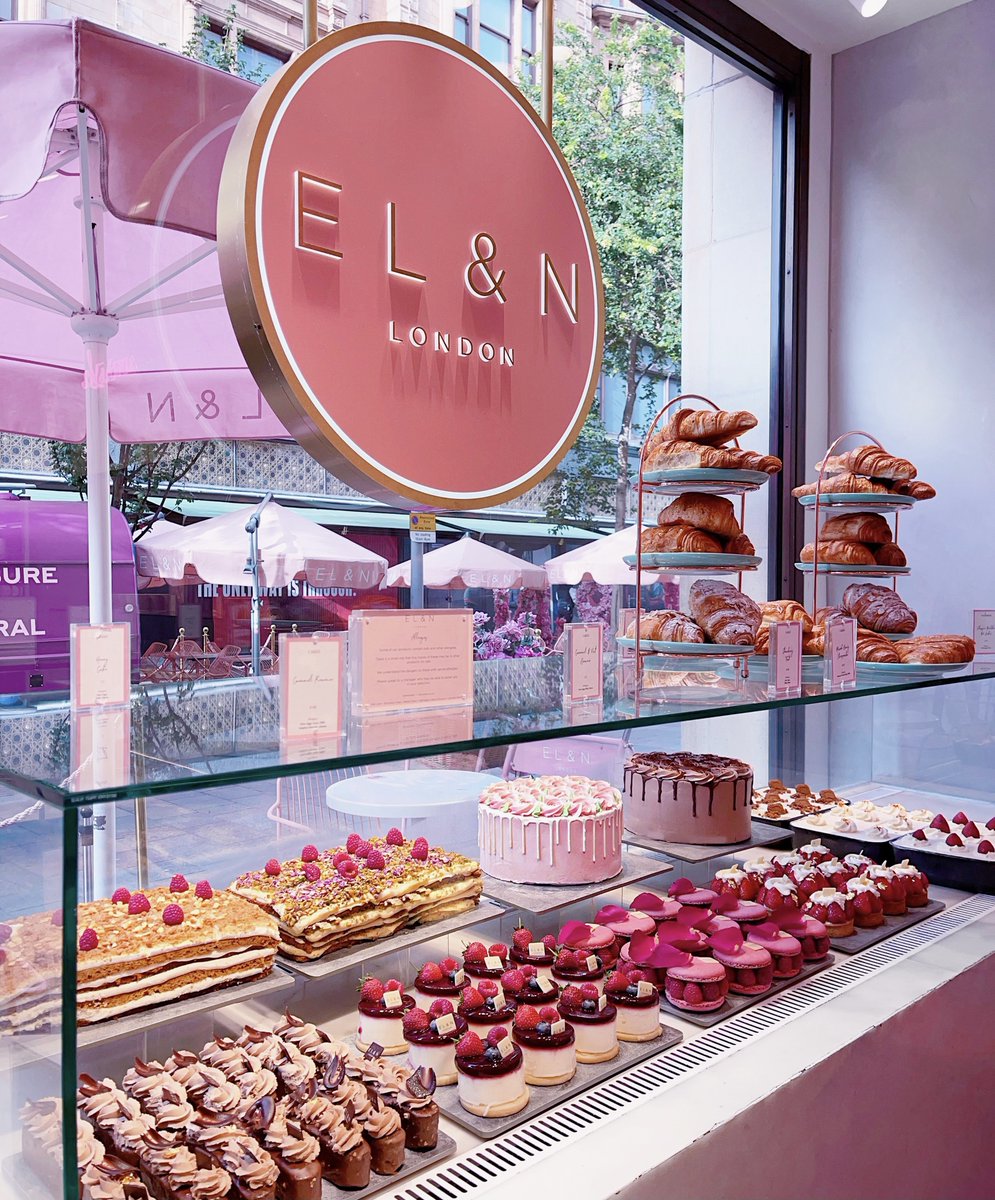 elnlondon's tweet photo. The cake display of dreams 🍰  which one would you pick? #cake #elancafe #pastry #pastrykitchen https://t.co/FFmGlTFX5j