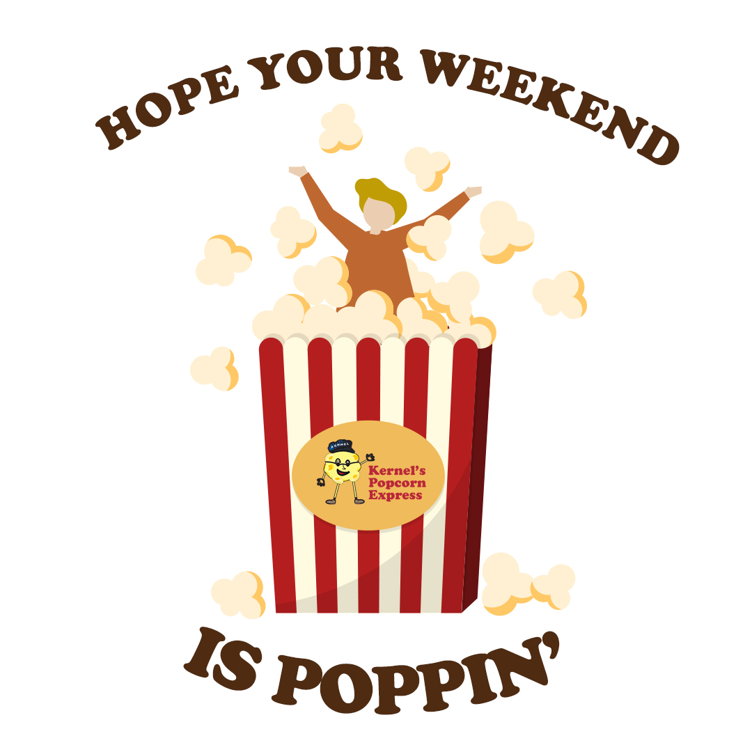 KernelsExpress's tweet image. Starting the weekend not with a bang, but with a POP! Hope yours is a good one!

DON'T FORGET - Every Friday in September our popcorn is Buy One Get One FREE (up to a $20 value). Come see us!