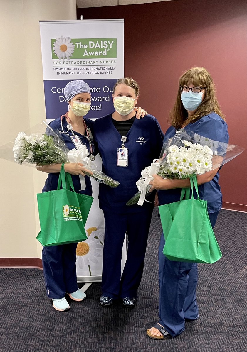 InGoodHealthFDL's tweet photo. St. Agnes Hospital recently recognized several nurses with DAISY Award for Extraordinary Nurses® honors. The award is part of The DAISY Foundation's mission to recognize the extraordinary, compassionate nursing care they provide patients and families. https://t.co/179Frdva6s https://t.co/1I6nJMnuBm