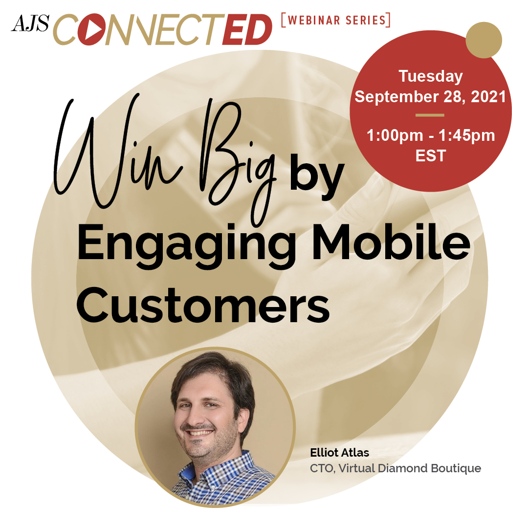 ATLJewelryShow's tweet photo. Did you know that mobile commerce accounted for over 70% of online sales this year? It's expected to grow even more in 2022! Learn how to engage with customers on mobile devices, and bring shoppers into your store.   
REGISTER: https://t.co/KaCQAVXXlX

#jewelrysales #mobile https://t.co/oadDMv8clO