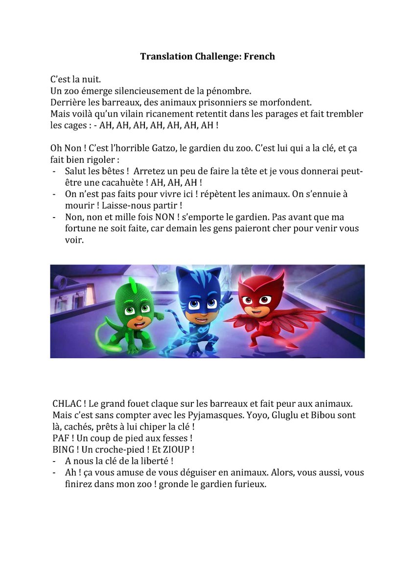 LanguagesUoC's tweet photo. We are really pleased to launch our 'Translation Challenge' in the light of International Translation Day on 30th Sept.  Why not take up the challenge and have a go. 

Check your emails for the word document containing translation texts and get going. https://t.co/3uC6SbwTBh