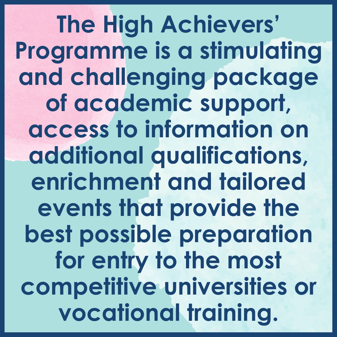 JCSFCollege's tweet photo. The launch of our High Achievers' Programme is taking place Wednesday 29th September. Students invited to take part in this opportunity have been emailed a registration link on their college account. #highachievers #EPQ #enrichment #events #preparation #JCSFC https://t.co/c3XtnehFX6