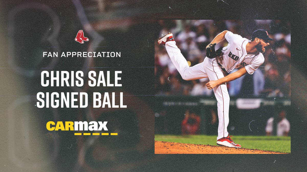 RedSox's tweet photo. Thanks for tweeting with us all season! 
It’s out last giveaway of the day. 
RT now for a chance to win a Sale signed ball.

Fan Appreciation x @CarMax
Sweepstakes Ends 11:59pm ET 9/24/21: https://t.co/9NaWJNbUbl https://t.co/3daYHOxVGK