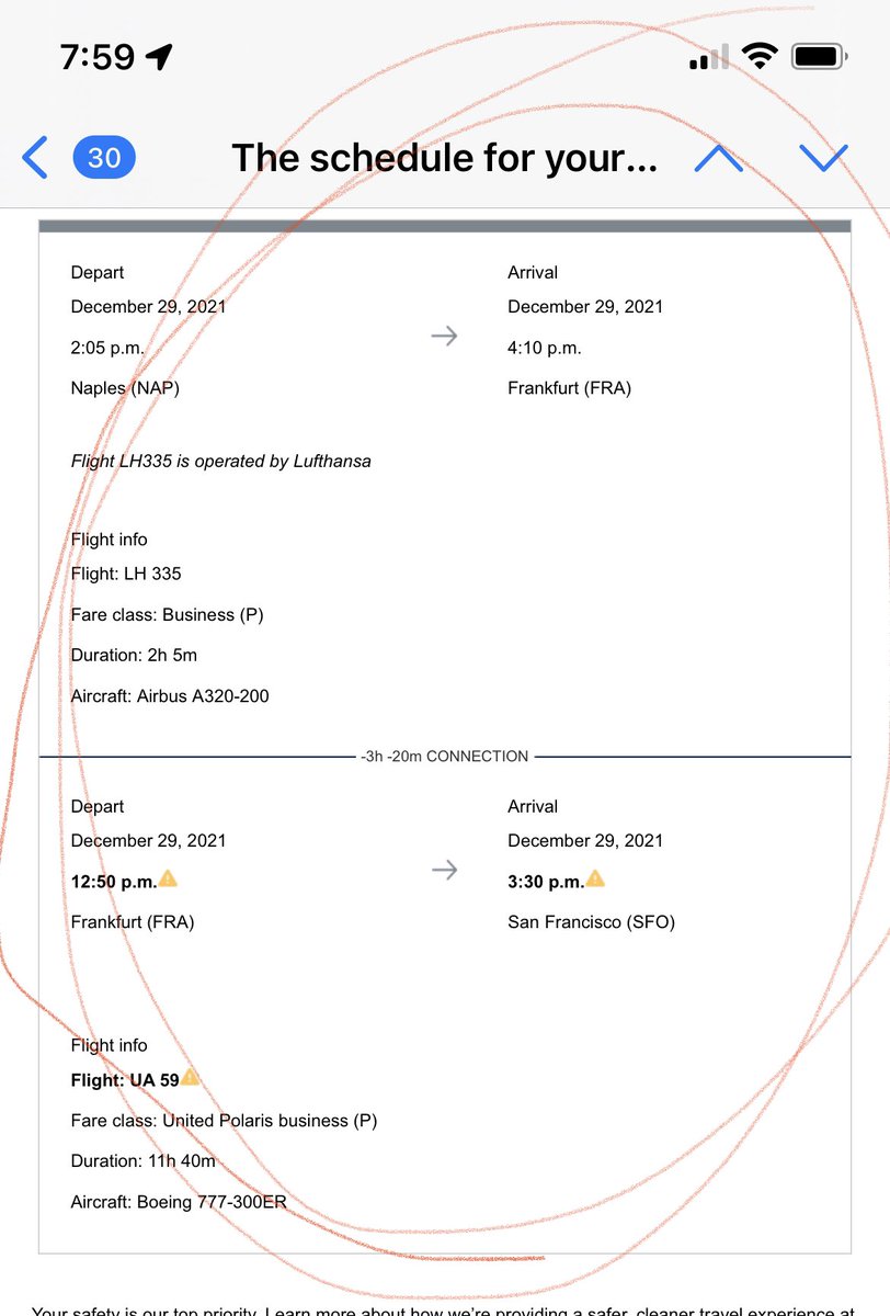 alealex's tweet photo. @APRA_Europe @AirPassRightsCA is this a new @united technique to bait you and then switch?!? My flights got changed in an absurd way and only options are to cancel or to pay thousands $$$ to make it work. So much for planning in advance. How’s this allowed by EU @YourEuropeEU https://t.co/4XN0ZyALIU