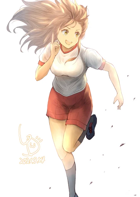 『白露がいっちばーん獲っちゃうんだからねっ!(`・ω・')』
#白露
#艦これ版深夜の真剣お絵描き60分一本勝負
#艦これ版真剣お絵描き60分一本勝負_20210924
当鎮守府艦これ学園の運動会のリレーで白露ちゃんがアンカーのようです!
あ、後ろから島風ちゃんが・・・どっちもがんばれ～!(∩'∀`)∩ 