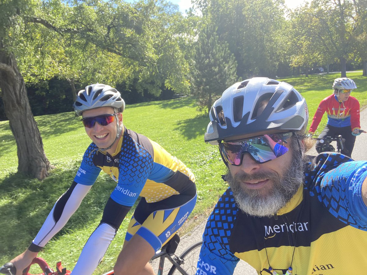 dan78bouchard's tweet photo. Cops for Cancer is on!   The sun has decided to give us a beautiful day!  @MeridianCU #copsforcancer #TourDeGH #forthekids https://t.co/R4aAP2VcwX