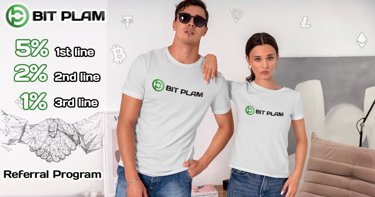 BITPLAMLTD's tweet photo. Are you using our referral program?
For every deposit (or reinvestment) of your referrals in 3 lines below, you will receive a commission!

👤 5% - direct referrals
👤👤 2% - 2nd line referrals
👤👤👤  1% - 3rd line referrals https://t.co/1IAEj9i3WE