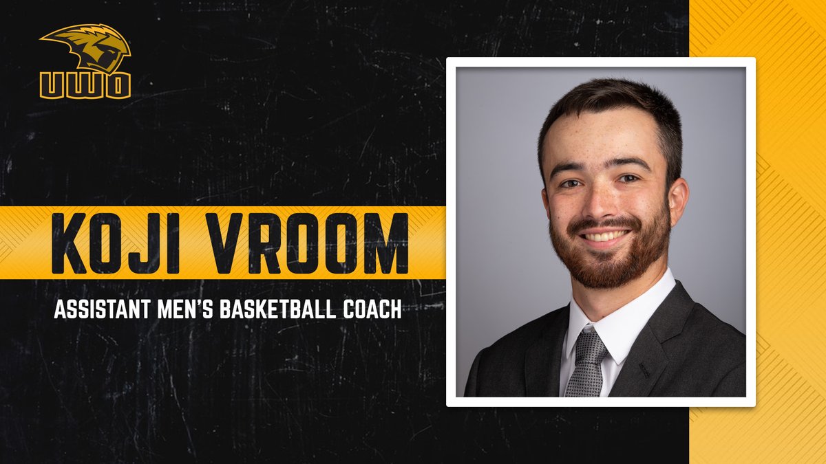 Koji Vroom has joined @UWOMBB as an assistant coach.

Vroom comes to UW-Oshkosh from Kalamazoo College (Mich.), where he assisted the school's men's basketball program during the 2020-21 season. bit.ly/3EQKoHV

Welcome to the Titan Family Koji!