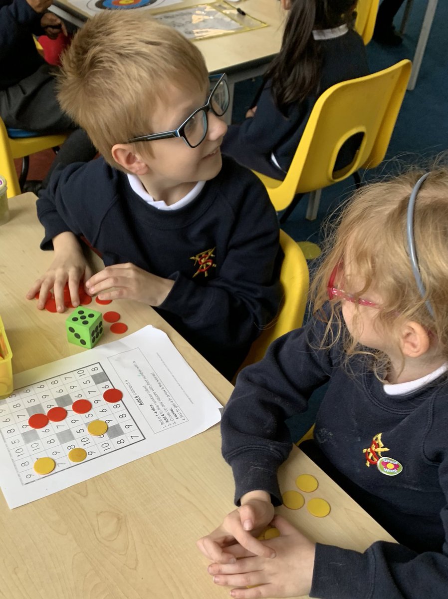Amazing Addition skills P2! We used our targets to make our own addition sums and then played ‘Roll and Add 4, 4 in a row’. Everyone supported each other and showed terrific turn taking!