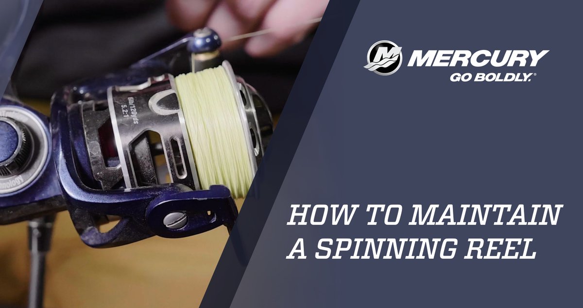 MercuryMarine's tweet photo. Keeping a reel in tiptop shape requires regular maintenance. Join Mercury Pro Team member Korey Sprengel as he walks through the aspects of maintaining a spinning reel on the Mercury Dockline: https://t.co/xB0X0LQUHj
#GoBoldly #Mercury #MercuryMarine #OnTheWater #Dockline https://t.co/JpW2Sdszbr