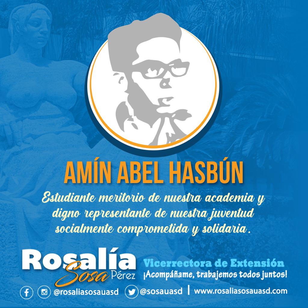 SosaUasd's tweet photo. Hoy recordamos el 51er aniversario del vil asesinato de Amín Abel Hasbún, estudiante meritorio de nuestra academia y digno representante de nuestra juventud socialmente comprometida y solidaria.
#RosaliaSosa
#RosaliaSosaUASD
#RosaliaSosaViceExtension https://t.co/tqHLfxSix6