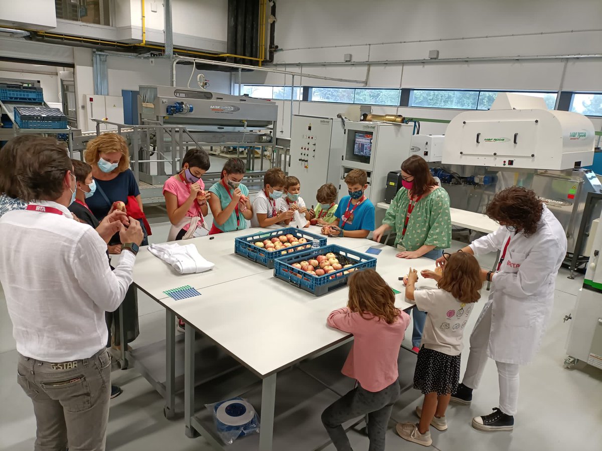 irtacat's tweet photo. Hem pogut veure com funciona la calibradora per classificar la fruita! #innovacio #tecnologia #PEACHNIR @EstanisTorres #GrupsOperatiusCat https://t.co/J2DzUn8bQQ