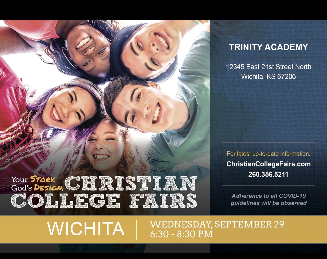 Next week @ Trinity Academy!! DM us with any questions! #christiancollegefair #sterlingcollege