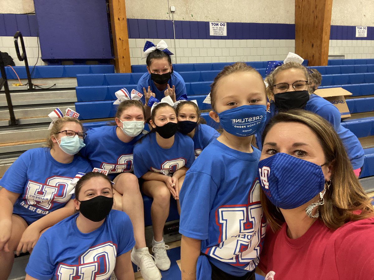 Found joy all over the district today from pirates at SPS to spirit week at OHHS.  I even did some cheers and a few stunts with the cheerleaders!