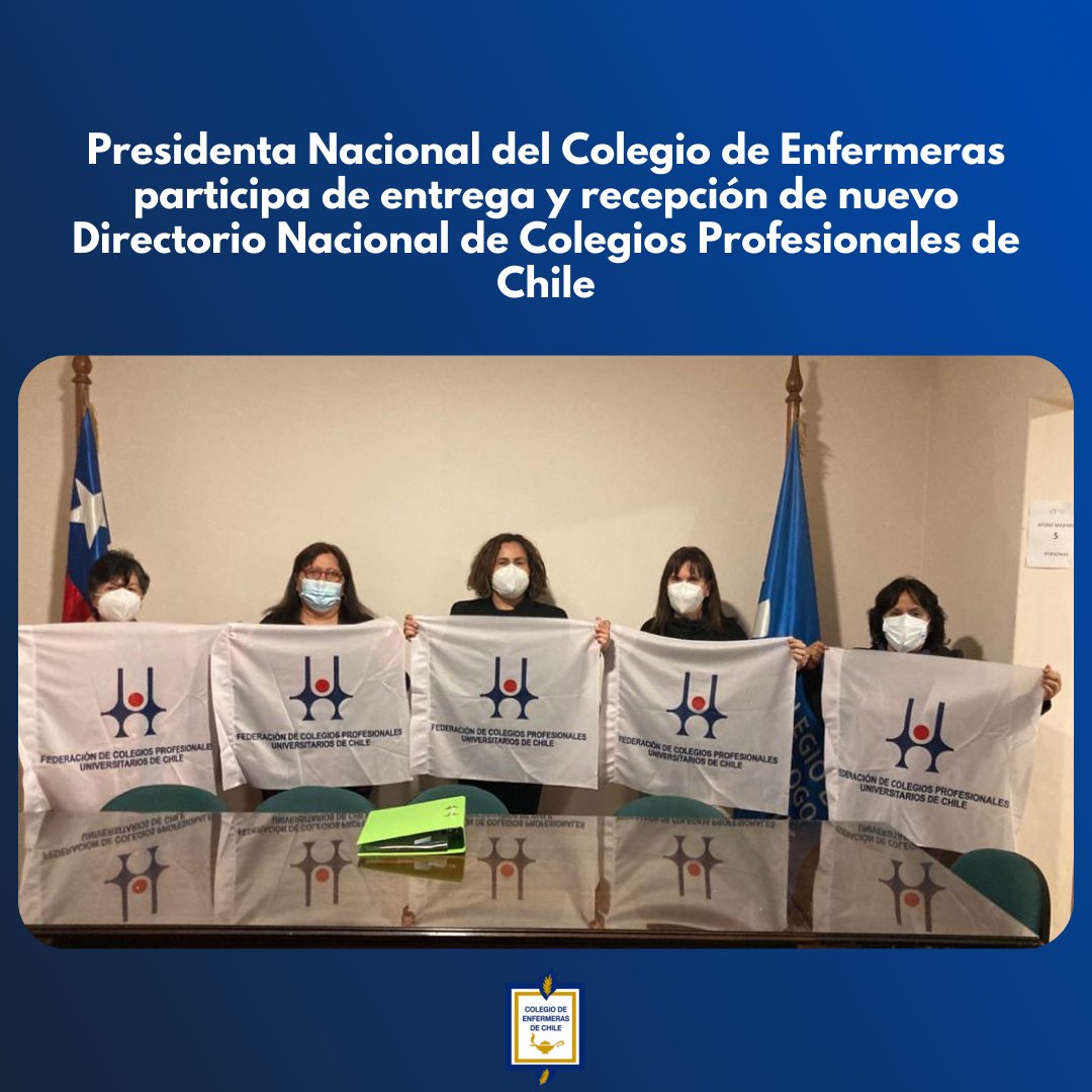 colegioenfermer's tweet photo. #Noticias
Nuestra Presidenta Nacional María Canales Ávila, participa de reunión el pasado 23 de septiembre, en el marco del proceso de entrega y recepción del nuevo Directorio Nacional de Colegios Profesionales de Chile, en su cargo electa como Tesorera. https://t.co/7rBi7bAx3r