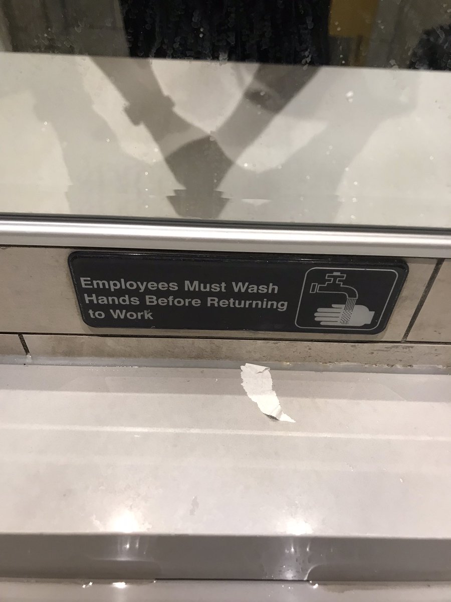 Men’s bathroom <a href="/whiterockale/">White Rock Alehouse & Brewery</a> in Dallas. Pretty solid overall. No frills. One stall and two urinals. Could use some wall decor or something. Great to see their employees must wash their hands. 3.5/5. Solid bathroom.