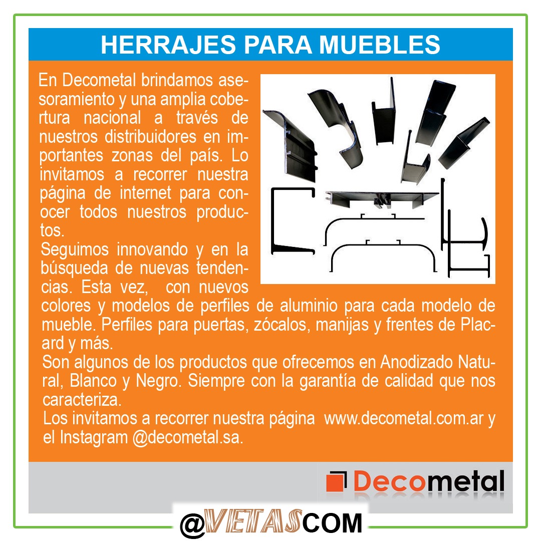 vetascom's tweet photo. @decometal.sa Brinda #asesoramiento y una amplia gama de #perfiles de #aluminio para la #industria del #muebles
.
#Vetas #Carpintería #Cosntrucción #mueblesamedida #Arquitectura #deco #decoración #Arq #Negocios #Madera #wood #furniture #America #muebleydecoracion s #diseño https://t.co/UhiGIL74qb