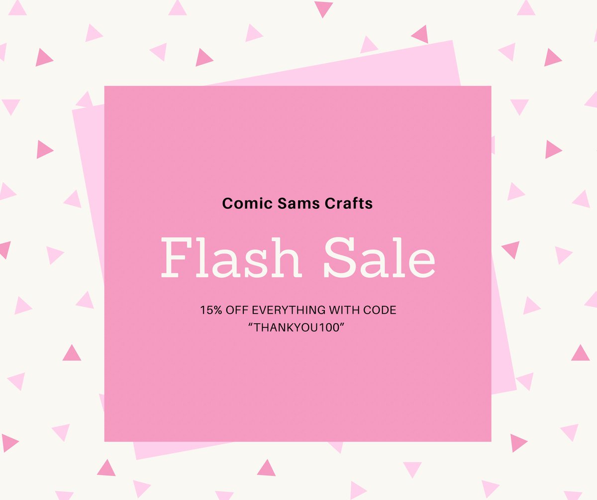 🌟FLASH SALE🌟

I finally hit 100 sales in my shop a few days ago, so to celebrate I’m having a flash sale!

today (9/24) and tomorrow (9/25) only, everything in my shop is 15% off with the code THANKYOU100