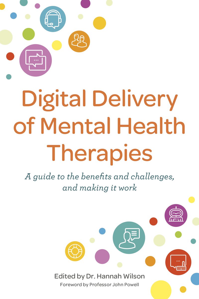 Super excited to see the culmination of this project…my first edited book, with <a href="/JKPBooks/">JKP Books</a> 🙌🏻 I’ll be posting a weekly snapshot of a chapter between now and its print date of Feb ‘22 💖#DigitalMentalHealth #psychology #therapy Pls RT <a href="/BPSOfficial/">British Psychological Society</a> <a href="/BACP/">BACP</a> <a href="/UK_ACP/">ACP-UK</a> <a href="/APA/">American Psychological Association</a> <a href="/NHSDigital/">NHS England Transformation</a>