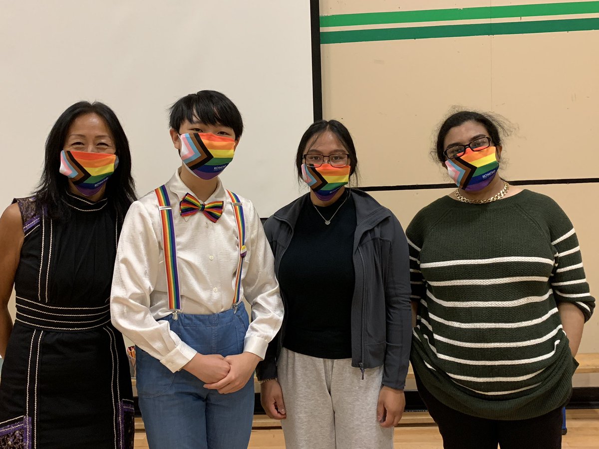 Grateful for our deep professional learning today about SOGI and Inclusive Learning. Thank you to our student leaders for sharing their voices. #sd38learn