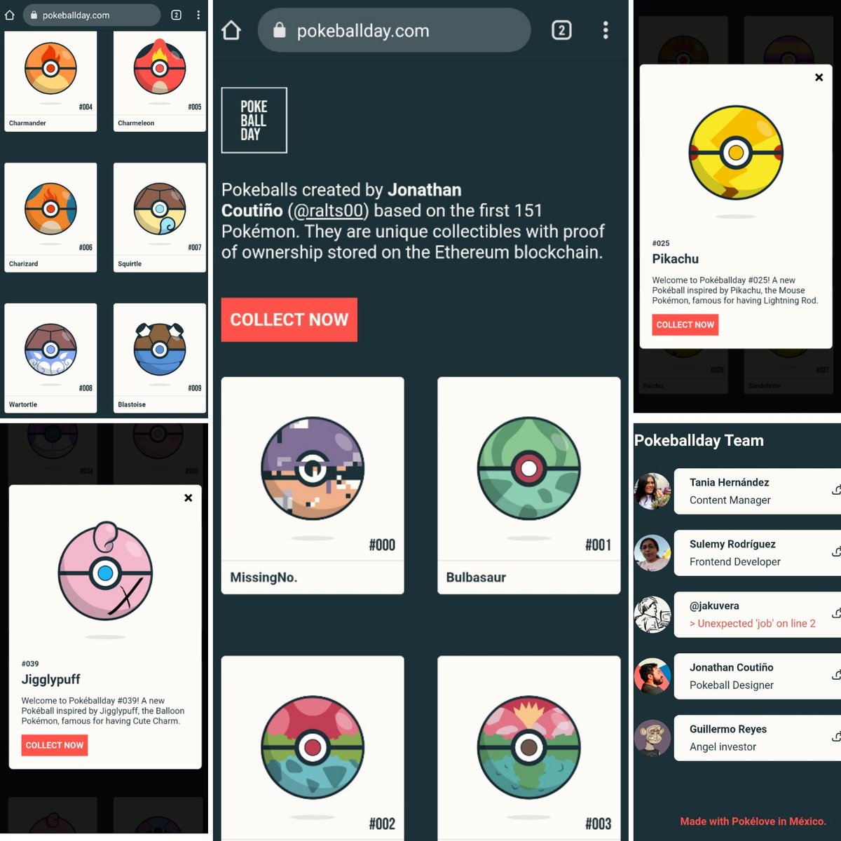 Hola con mucha felicidad 🥳 les comparto un proyecto que lanzamos el día de hoy 🎉 No pierdan la oportunidad de conseguir el arte de su Pokémon favorito y apoyar el talento Mexicano 🌟 en pokeballday.com  #pokeballday #nft #nftart #nftcommunity #hechoenmexico