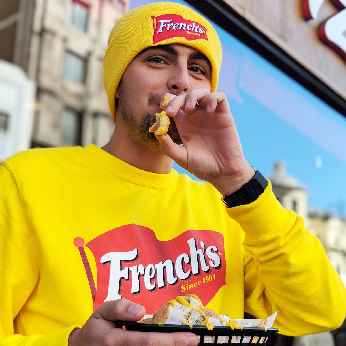 It’s time for our fourth and final #COMPETITION! 🙌 We’re giving away FIVE of our highly sought-after French’s beanies and FIVE sweatshirts! 😍 #ItsaMUST

For a chance to #win:​​
👉 #Like and #retweet this tweet​​
👉 #Follow <a href="/FrenchsUK/">French's UK</a>
👉 #Tag a pal who could rock this bold look!